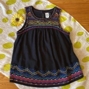 🌺 AKEMI + KIN for ANTHRO. Cute & Colorful Embroidered Top in Misses Size 4/XS!
